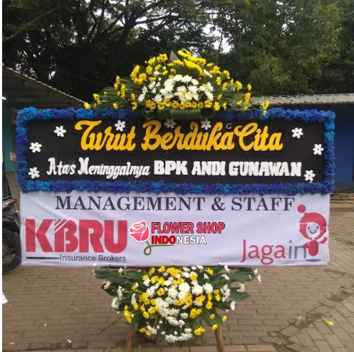 Bunga Papan Dukacita Kecil 2m x 1m