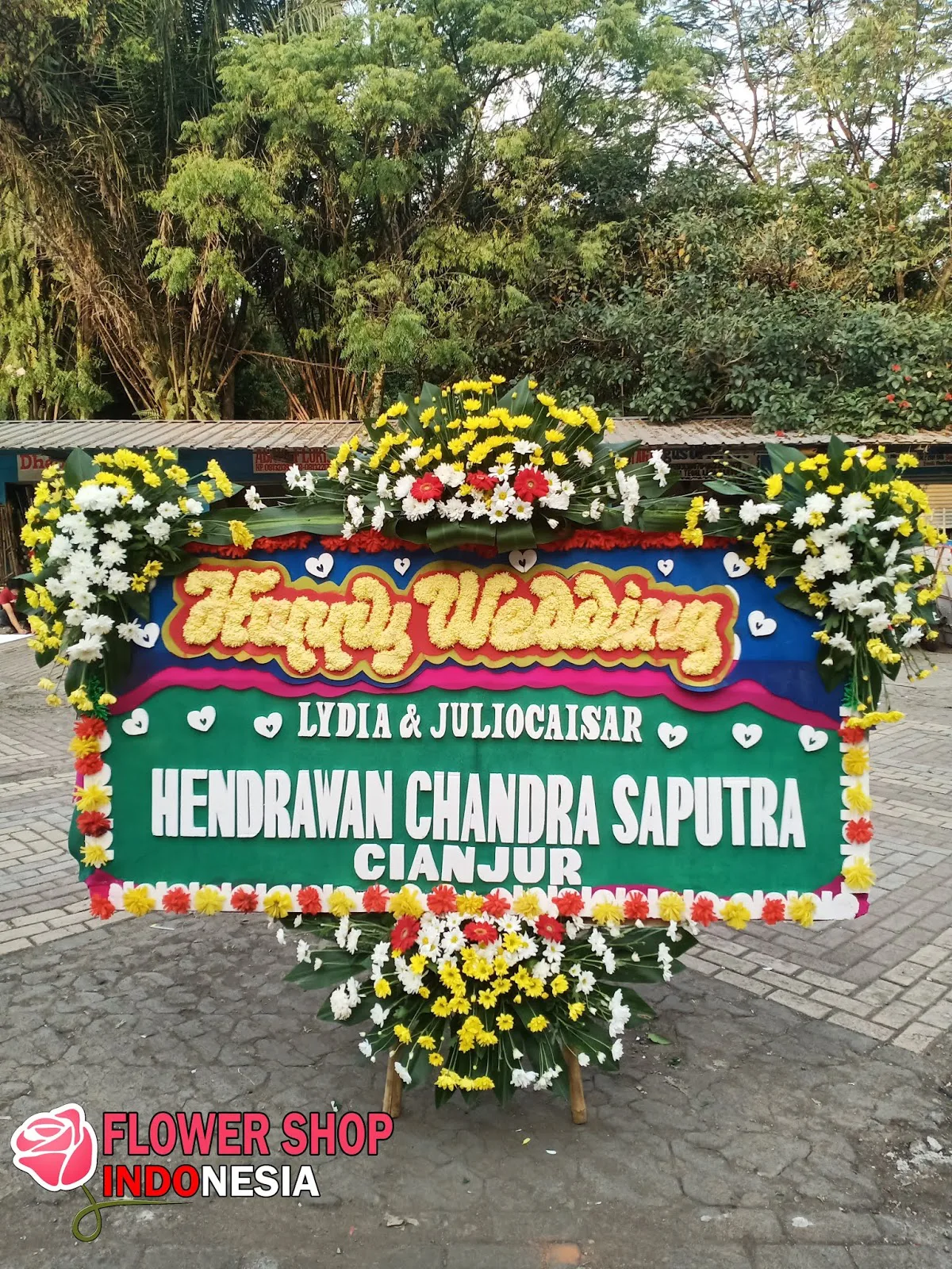 Bunga Papan Pernikahan