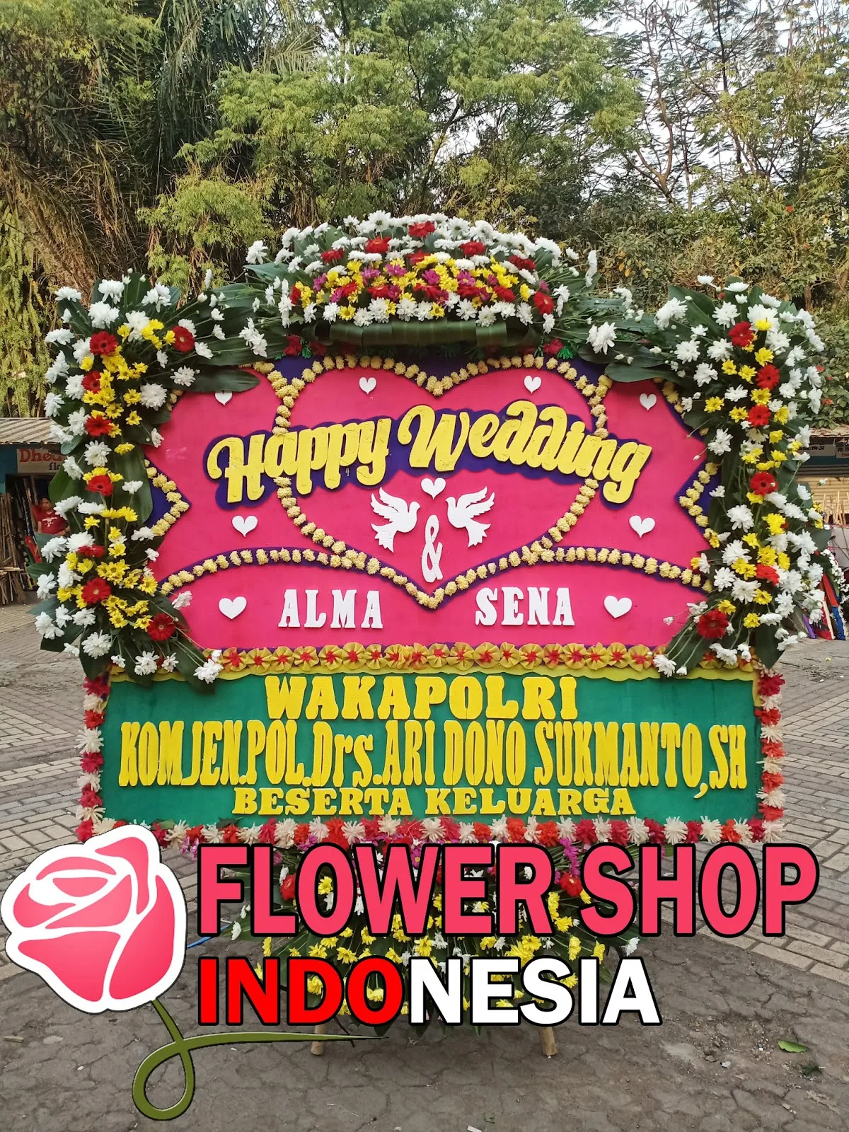 Bunga Papan Pernikahan